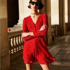The Kooples Red Long Sleeve Dress